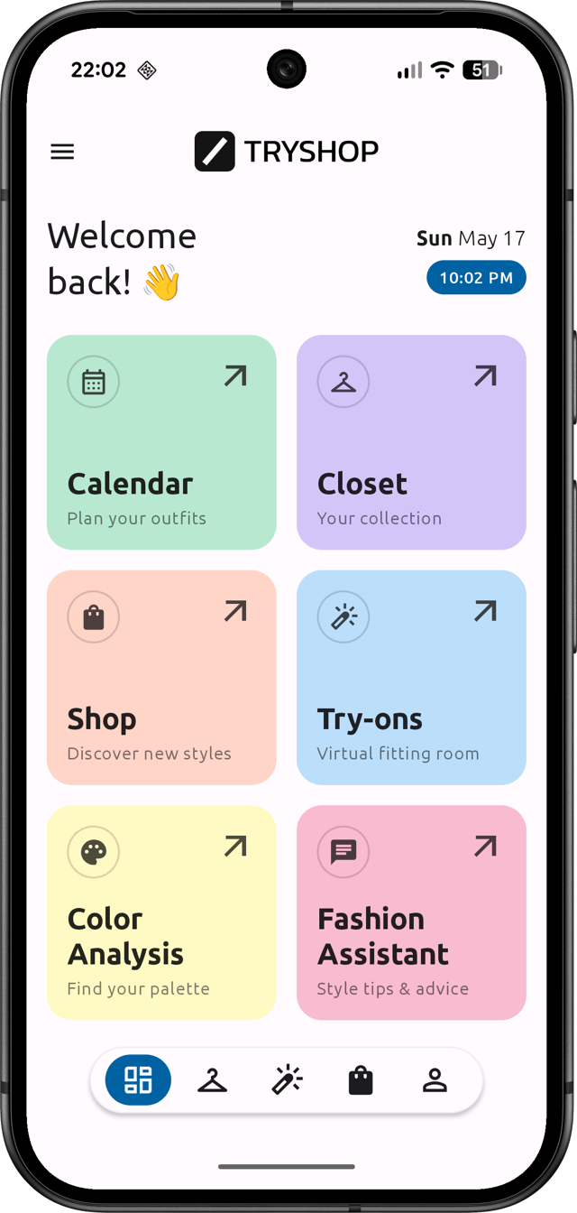 TRYSHOP mobile app